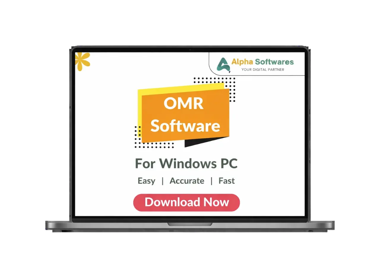 Alpha OMR software main interface for schools and institutes