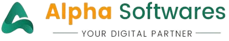 Alpha Softwares – OMR exam software company logo (white)